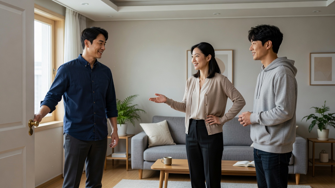 기본 예절 핵심 원칙을 보여주는 일상 장면